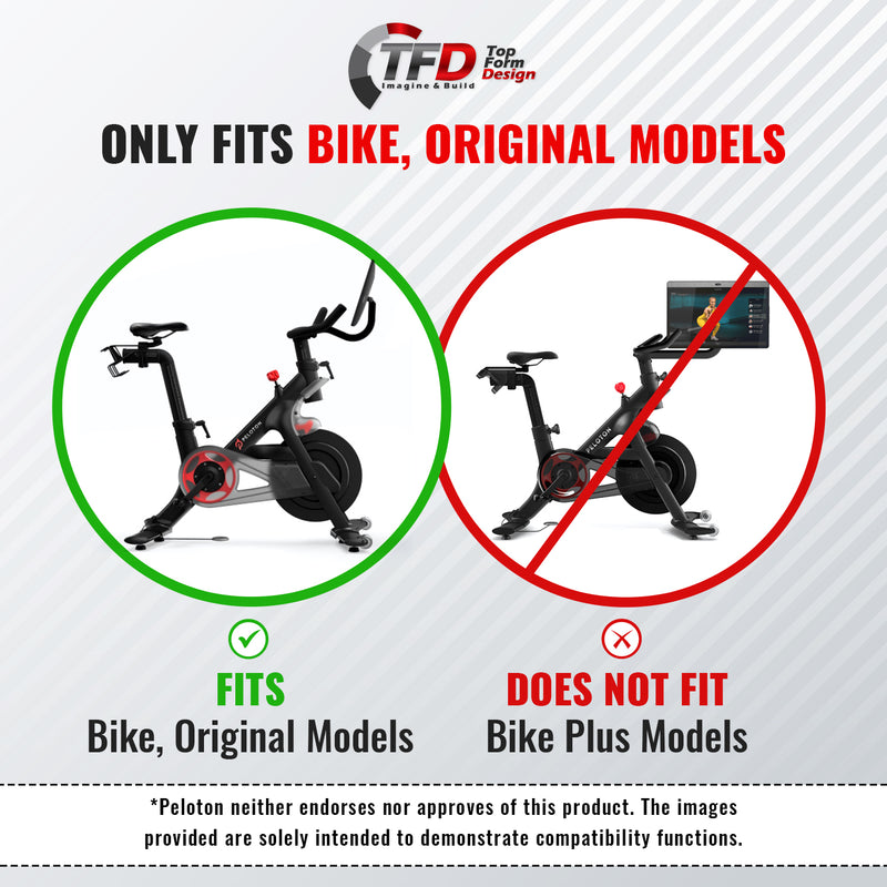 TFD The Tray V2 Sidewinder (Clear), Compatible with Peloton Bikes (Original Models)