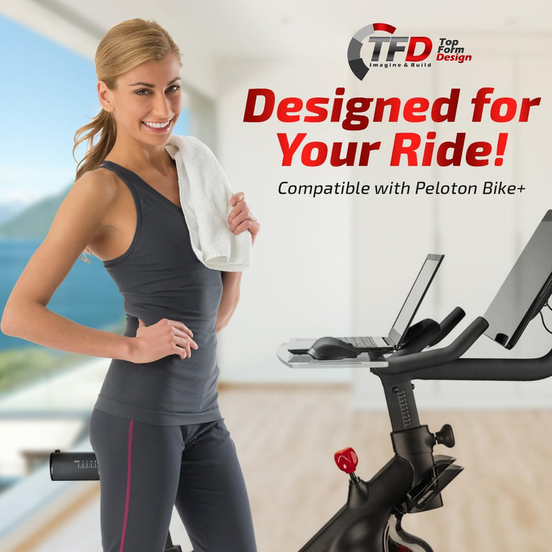 TFD The Tray Sidewinder+ (Clear) | Compatible with Peloton Bike+ (Plus Models)
