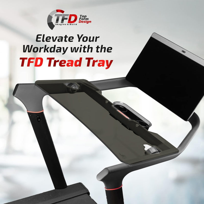 TFD The Tread Tray 2.0 (Black) | Compatible with Peloton Tread
