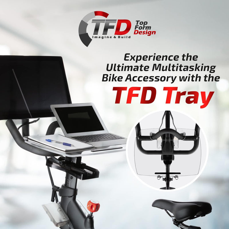 TFD The Tray Original  (Clear) | Compatible with Peloton Bikes (Original Models)
