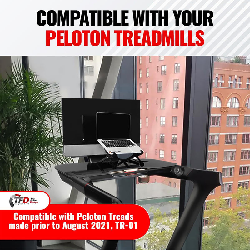 TFD The StepTray (Black) | Compatible with Peloton Tread+ (Larger Tread)