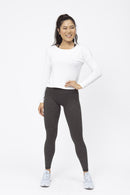 imbris Back Tie Shirt long sleeve