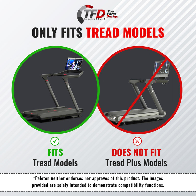 TFD The Tread Tray 2.0 (Clear) | Compatible with Peloton Tread