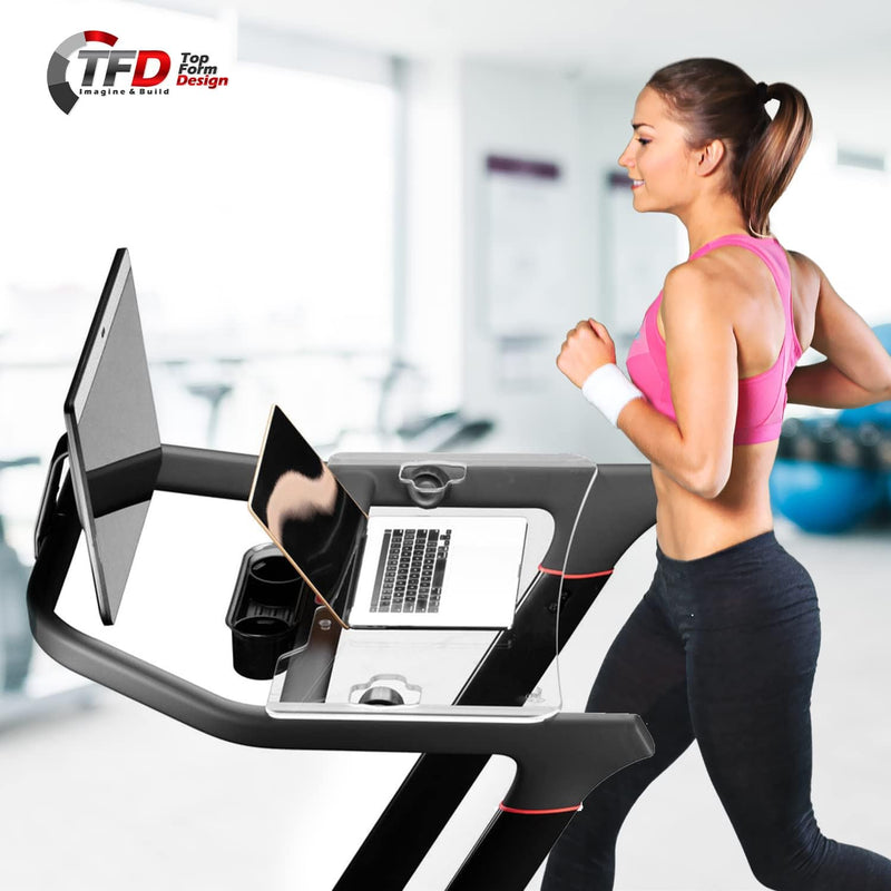 TFD The Tray Sidewinder+ (Clear)  Compatible with Peloton Bike+ (Plus
