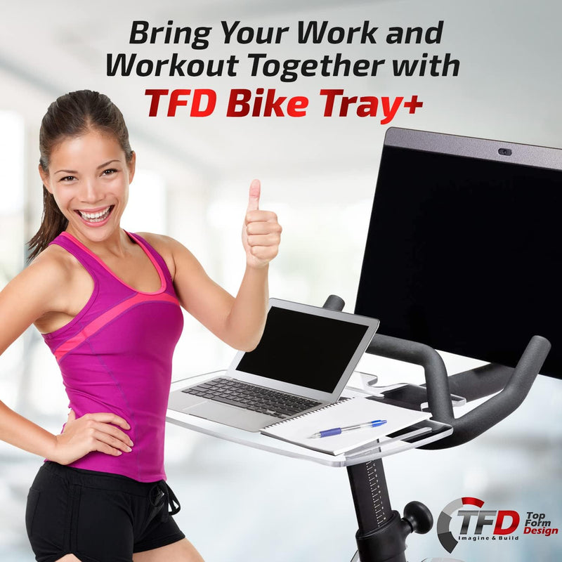 TFD The Tray+ (Clear) | Compatible with Peloton Bike+ (Plus Models)