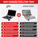 TFD The Tray+ (Dark) | Compatible with Peloton Bikes+ (Plus Models)